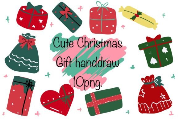 Download Cute Christmas Gift Handdraw - Handdraw Collection